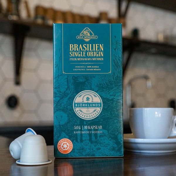 Brasilien Single Origin Kaffekapslar - Barista och Espresso