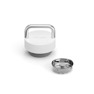 Vitt pokrywka z uchwytem ze stali nierdzewnej i zdejmowanym filtrem przepływu do termosu, część Fellow i EspressoGear, Najnowsze wiadomości, wszystko o kawie.