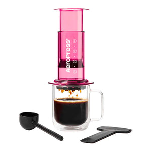 Przezroczysty różowy AeroPress
