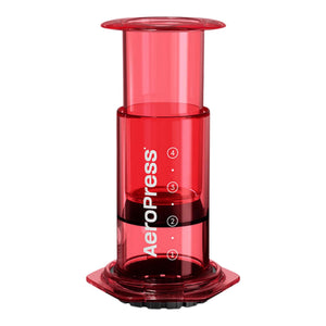 Przezroczysty czerwony AeroPress