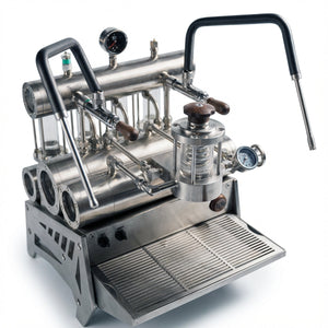 Aleman 7P komercyjny półautomatyczny ekspres do espresso | Pompa zębatkowa i profilowanie przez aplikację