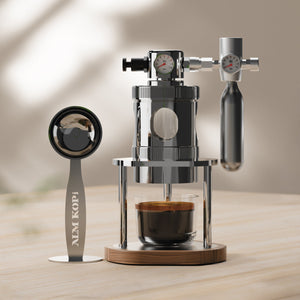 Aleman mikro pneumatyczny ekspres do espresso | Pneumatyczny 58 mm do biurka