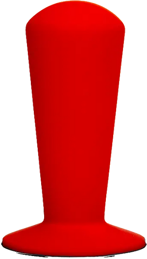 Czerwona polerowana rączka zamienna Luce do narzędzi do Espresso z ergonomicznym designem i wysoką jakością.