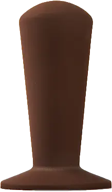 Brązowa rączka zamienna Luce, ergonomicznie zaprojektowana do parzenia Espresso i kawy.