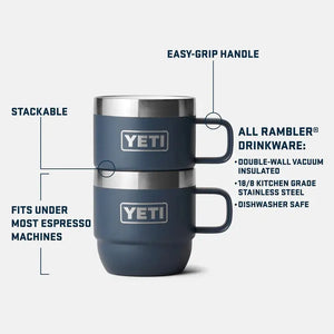 Rambler Kubek do układania 177ml 2 szt. - Biały YETI