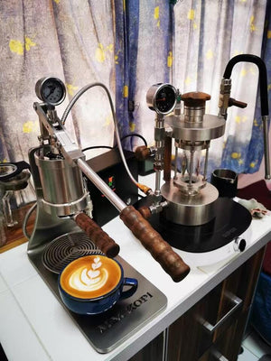 Aleman Sniper ekspres do espresso z ręczną dźwignią | Precision Tower ze stali nierdzewnej