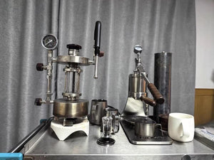Aleman Sniper ekspres do espresso z ręczną dźwignią | Precision Tower ze stali nierdzewnej