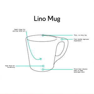 Lino Kaffe mugg 300ml - Vit - Barista och Espresso