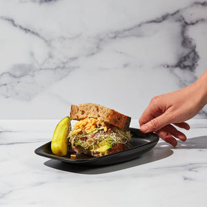 Lino Liten Tallrik - Svart - Barista och Espresso