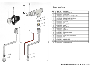 Stone Espresso HOT WATER DIFFUSER O-RING - Reservdel OEM nummer: C400003008
