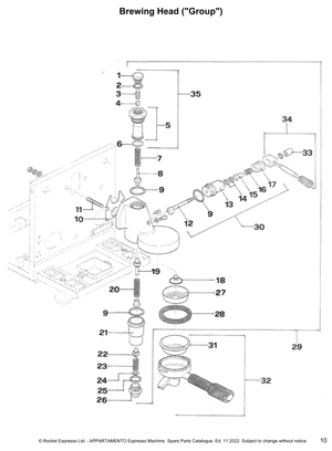 Rocket Teflonpackning nedre mutter - Reservdel OEM nummer: C469900783